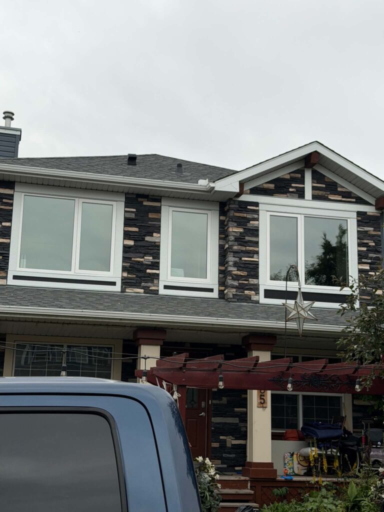 Finished exterior view after window replacement